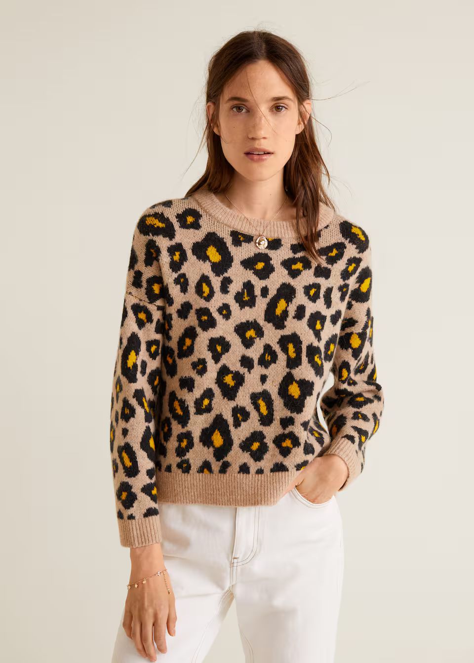 Leopard print sweater - Women | MANGO (US)