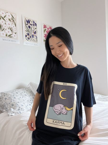 Taylor Swift inspired shirt that says Karma!They also have these prints as wall art, towels, and other items :) 

#walldecor #wallpaper #homdecor #roomdecor #taylorswift #bedroom 

#LTKhome #LTKfamily #LTKfindsunder50
