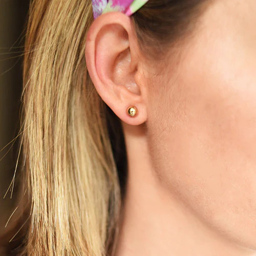 Gold Ball Studs | Erin McDermott Jewelry