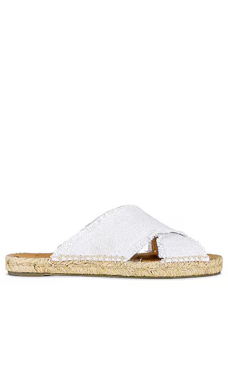 Palmera Slide in Metalizado Blanco Oro | Revolve Clothing (Global)