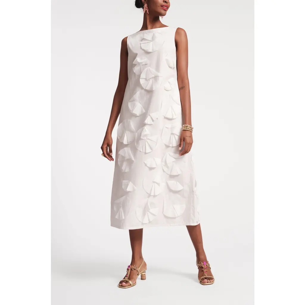 Frances Valentine Origami Flower Dress in White at Nordstrom, Size X-Small | Nordstrom