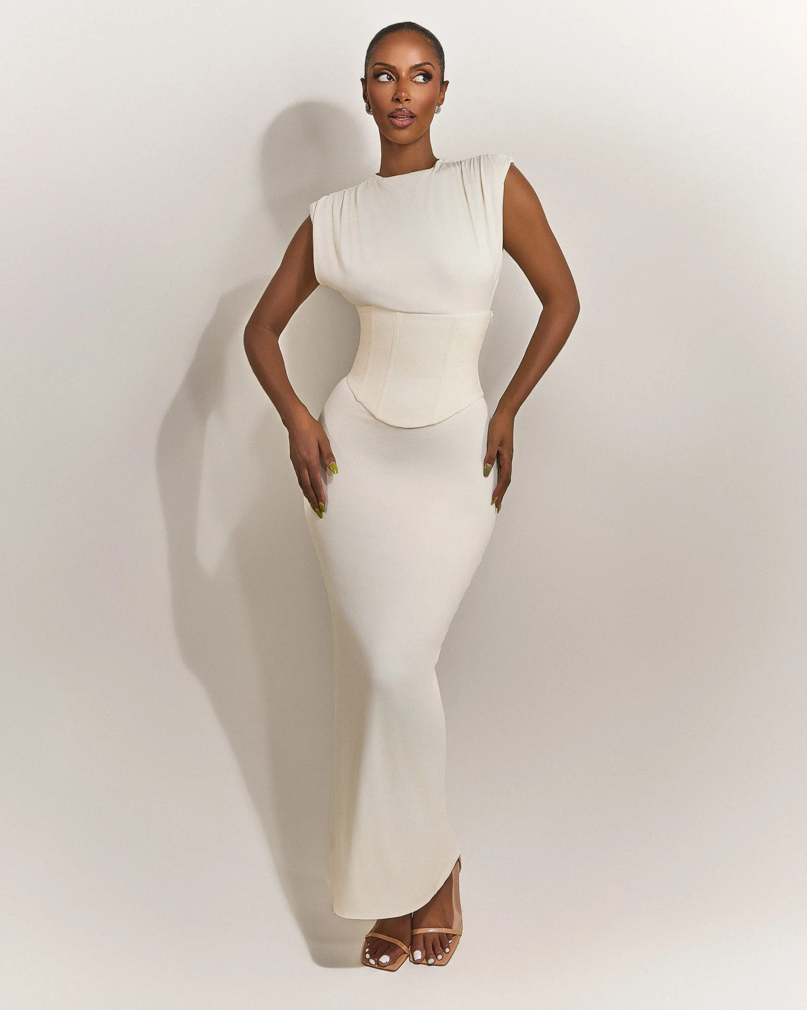 Sandra Maxi in Cream | Mars The Label