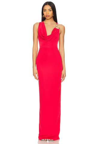 Rebecca Vallance Carmine Halter Maxi Dress in Red from Revolve.com | Revolve Clothing (Global)