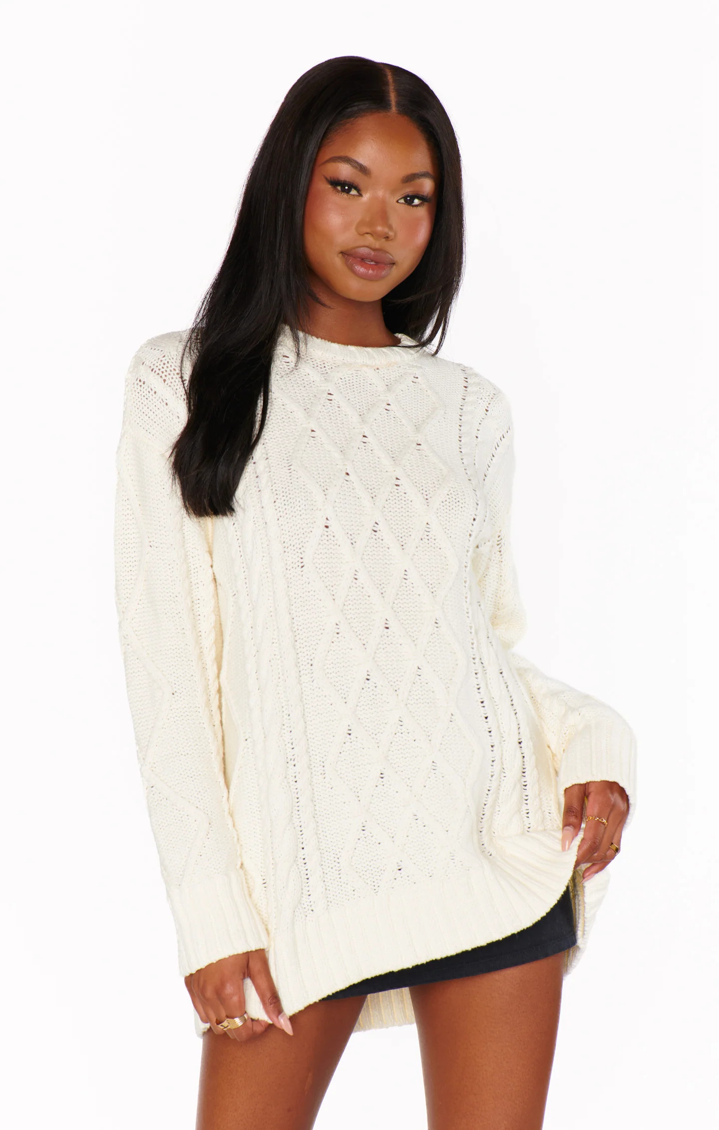 Day to Day Sweater ~ Cream Cable Knit | Show Me Your Mumu