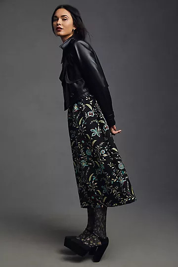 Maeve Brocade Maxi Skirt | Anthropologie (US)
