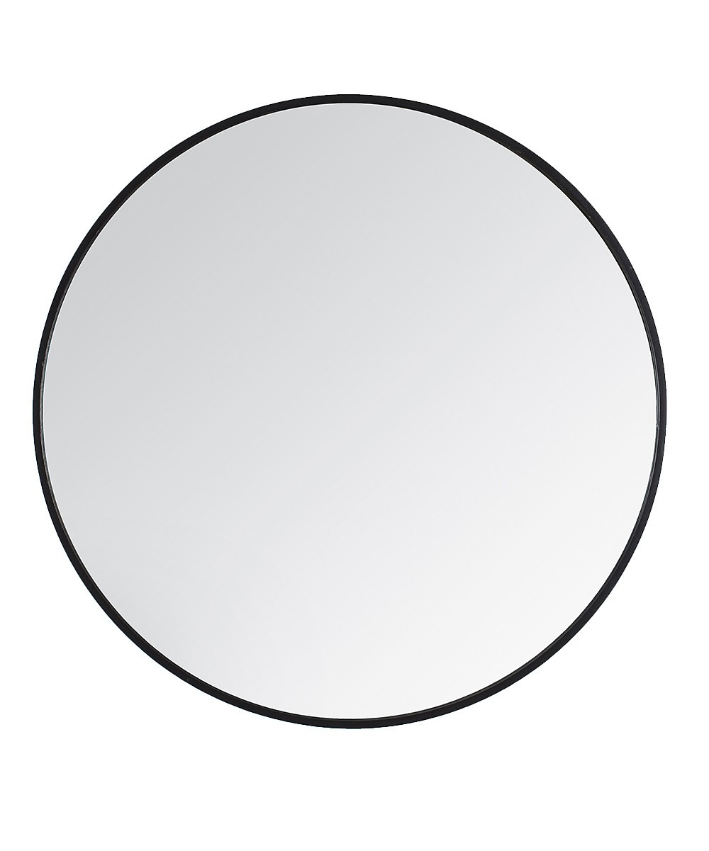 Madeleine Home Wall Mirrors Black - Black Vasto Round Wall Mirror | Zulily