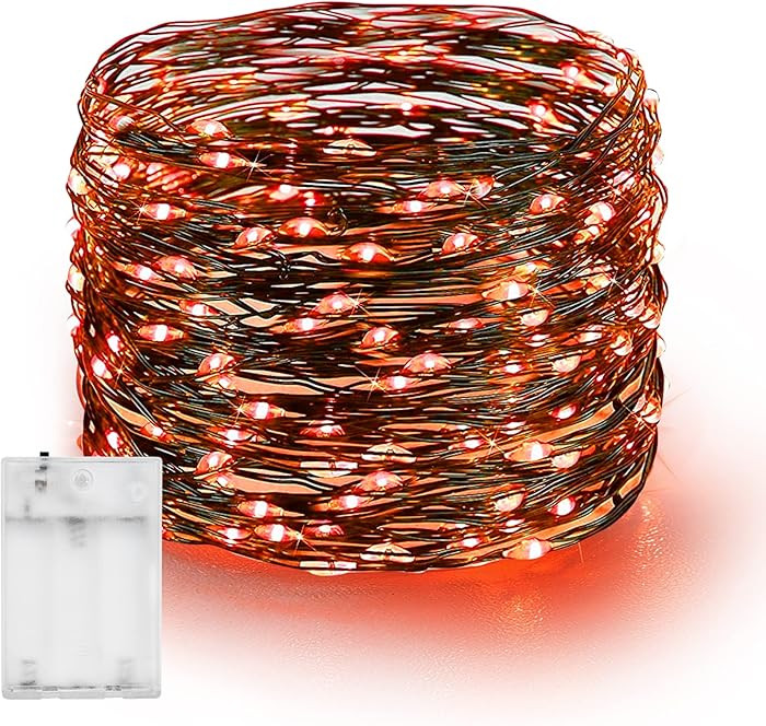 Dazzle Bright Halloween Fairy String Lights, 20 FT 60 LED Copper Wire Battery Operated Waterproof... | Amazon (US)