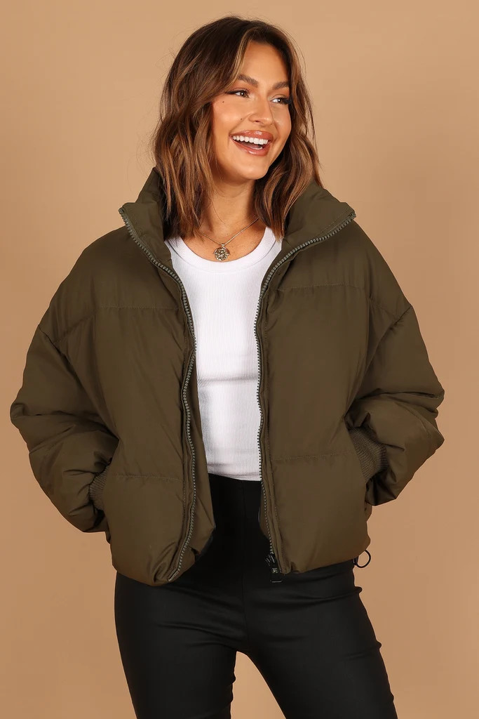 Edric Puffer Jacket - Olive | Petal & Pup (US)