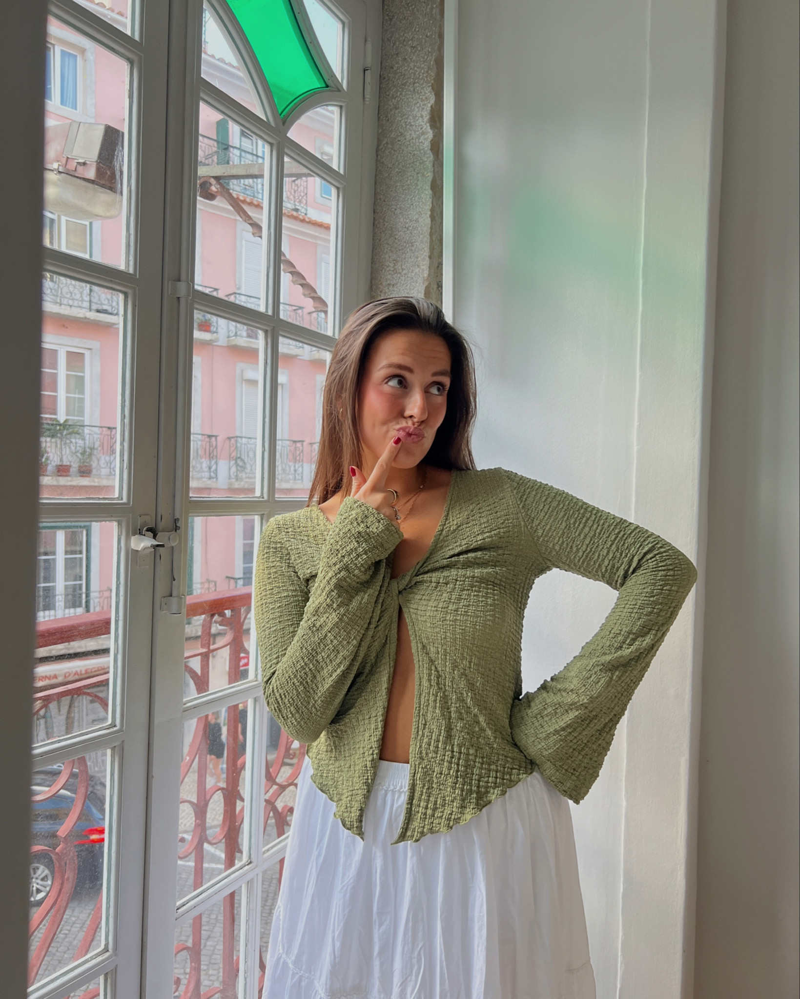 the green top of my dreams🧚🏽‍♀️🧚🏽‍♀️🧚🏽‍♀️

flute sleeve, green top, going out, white skirt, holiday fit

#LTKeurope #LTKgrwm #LTKtravel
