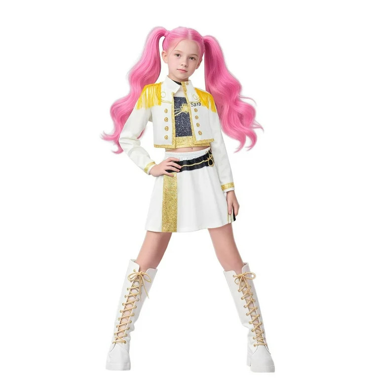 Girls Kpops Demo-n HuntersX Huntrii/x Costume Kpops Demo-n HuntersX Birthday Party Zoe-y Costumes... | Walmart (US)
