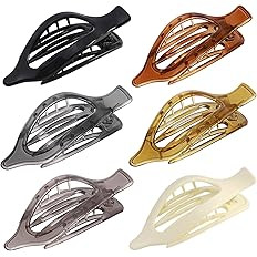 Flat Hair Clip 6 pcs Lay Down Claw Clips Hair Accessories for Women -Jelly | Amazon (US)