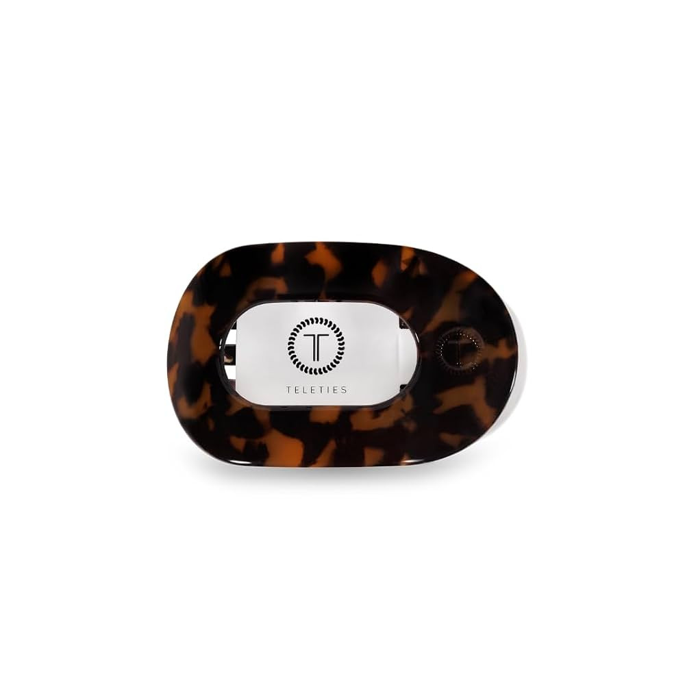 TELETIES - Small Flat Round Clip - Strong Grip, Bendable Teeth, Comfortable Curved Design - For L... | Amazon (US)