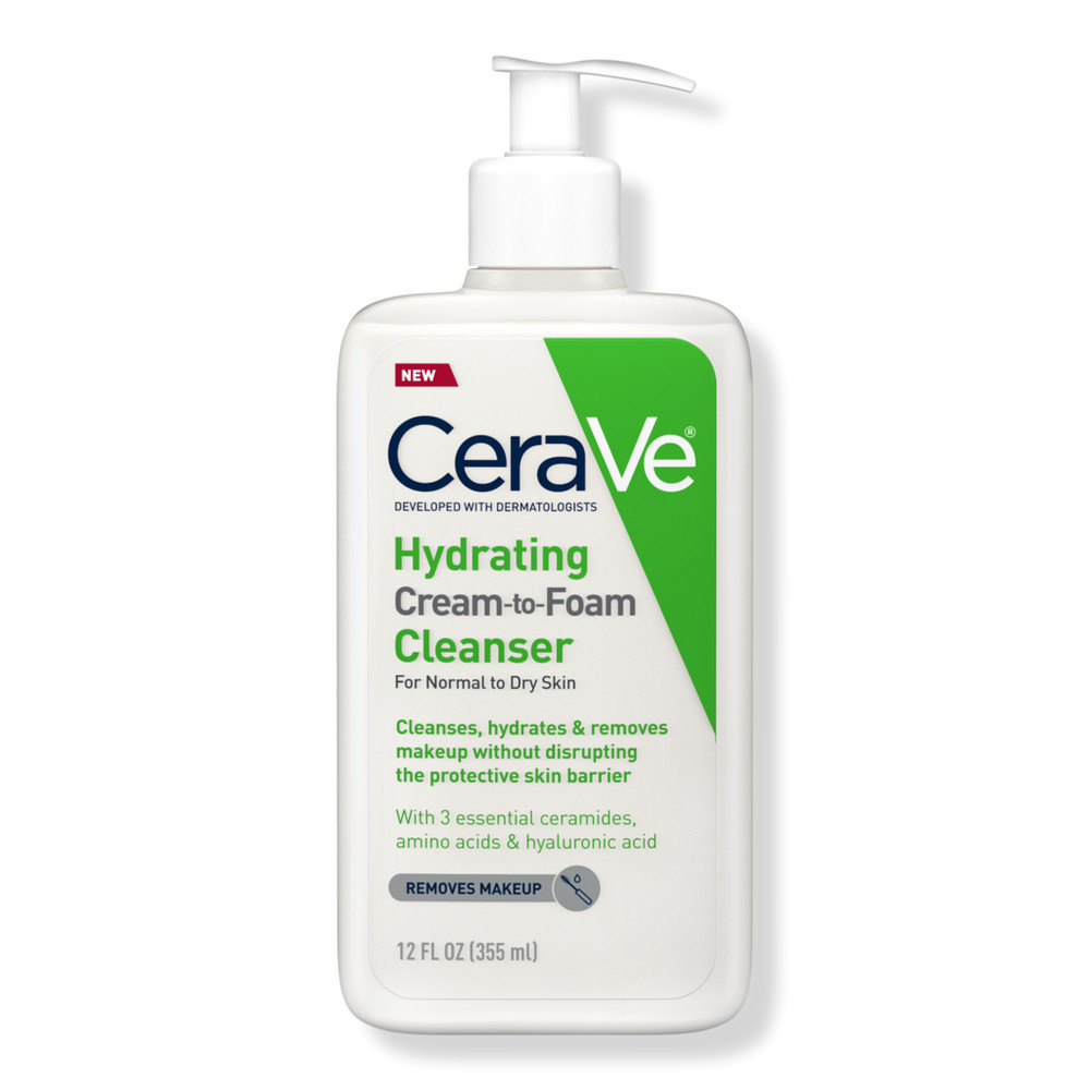 CeraVe Hydrating Cream-to-Foam Cleanser - 12.0 oz | Ulta