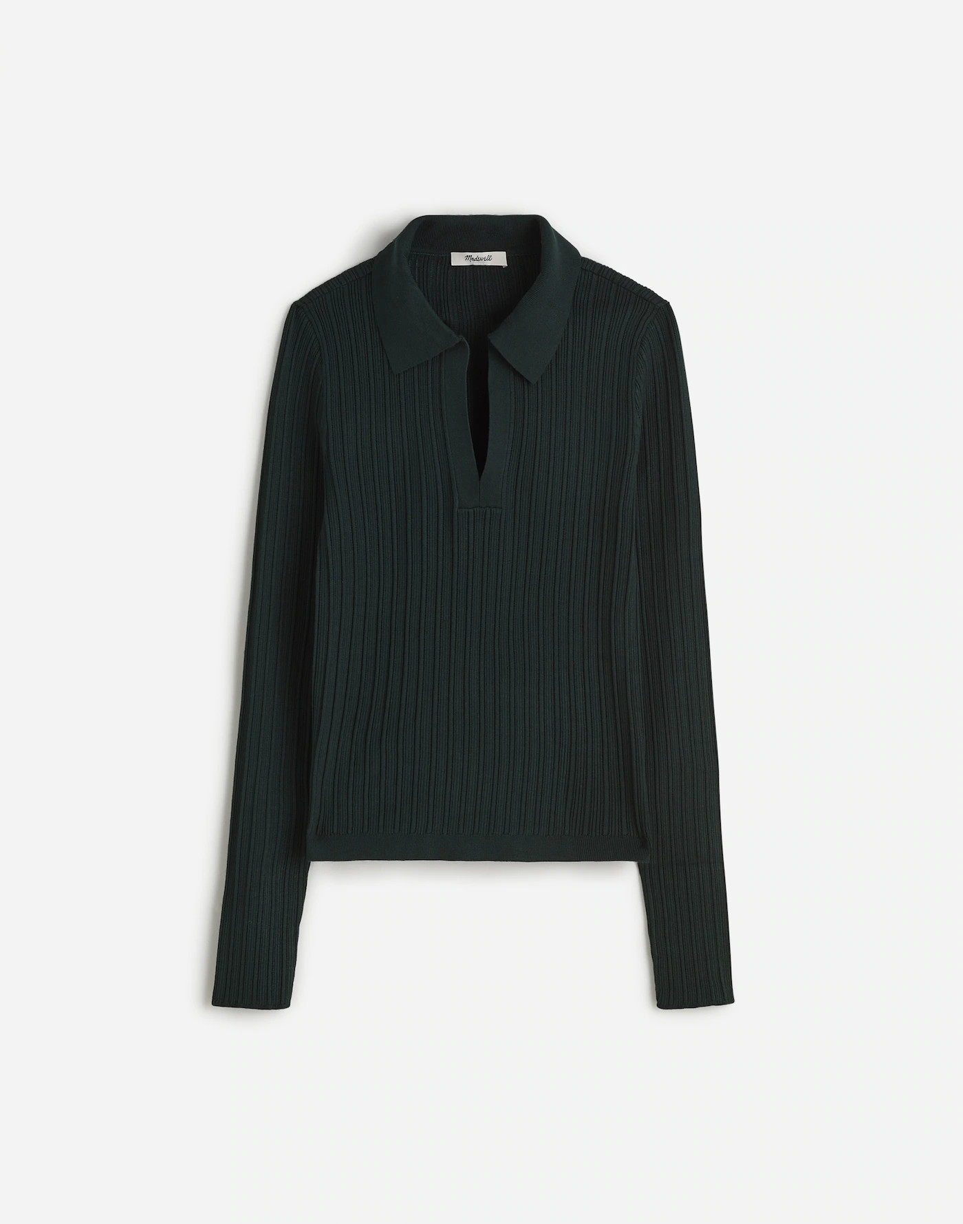 The Signature Knit Johnny-Collar Sweater | Madewell | Madewell