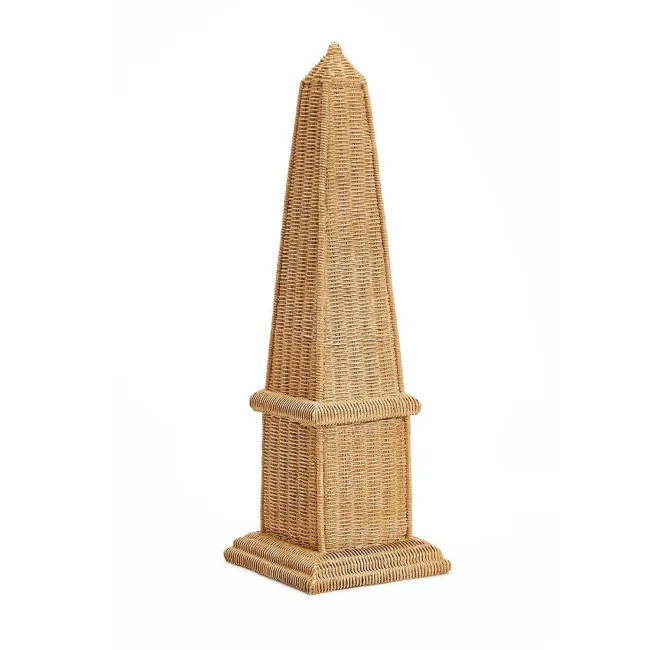 Basket Weave Pattern Obelisk Resin | Gracious Style