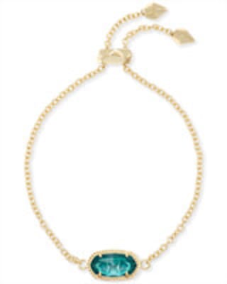 Elaina Adjustable Chain Bracelet in London Blue | Kendra Scott