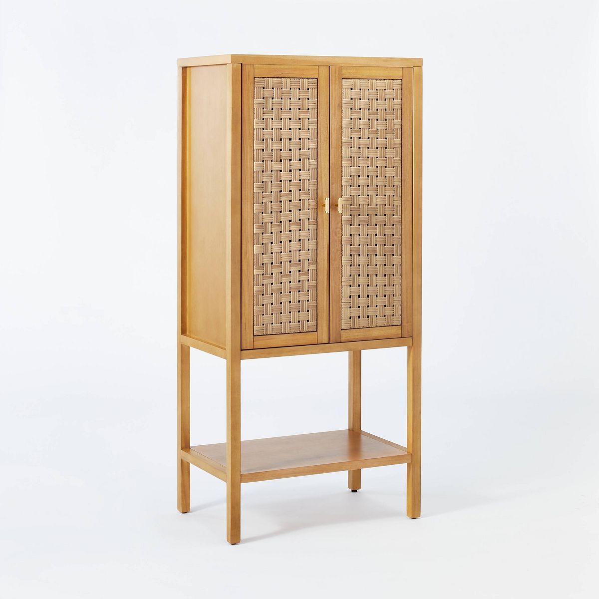 66" Palmdale Woven Door Cabinet Natural - Threshold™ designed with Studio McGee | Target