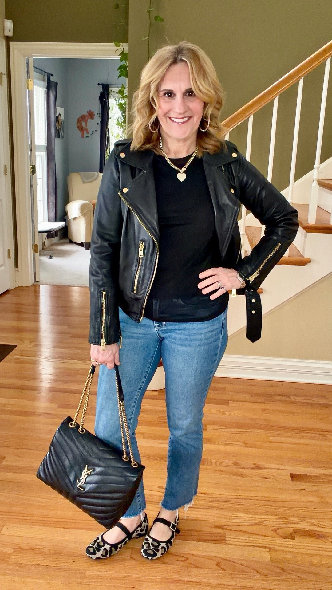 I found the perfect moto jacket! Love the fit, the gold hardware, and its edgy vibes. This jacket will be in your wardrobe for years to come! 

#LTKootd #LTKOver40 #LTKPetite