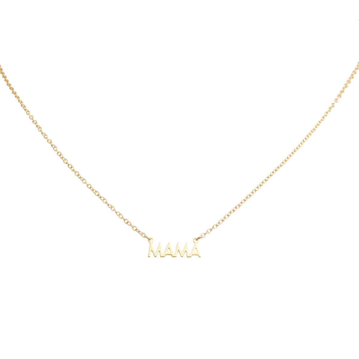 Women's Lucky Feather 14k Gold Mama Nameplate Necklace by World Market | World Market