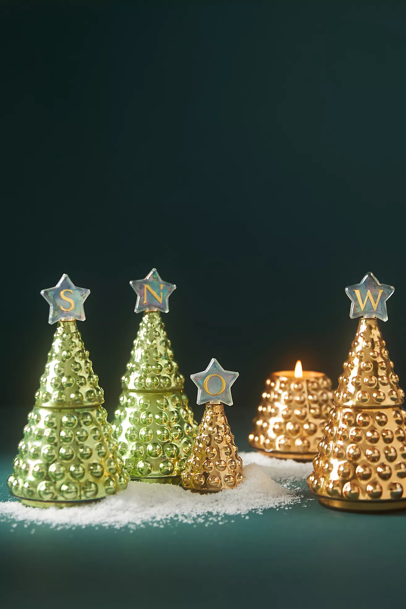 Monogram Tree Woody Fresh Balsam & Cedarwood Glass Jar Candle | Anthropologie (US)