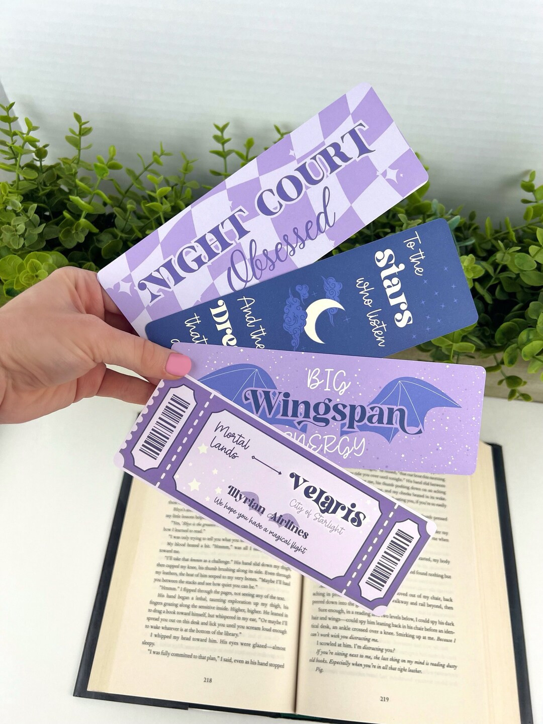 ACOTAR Bookmarks / a Court of Thorns and Roses Book Mark / Handmade Laminated Bookmark Bookshelf ... | Etsy (US)