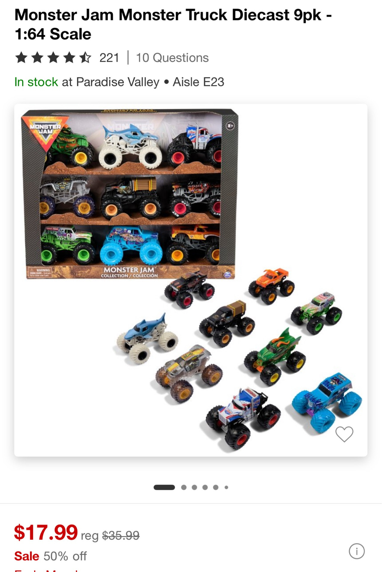 For the moms of  monster jam obsessed kiddos 🫡🏁 
•
#target #targetdeals #monsterjam #boymom #salealert

#LTKKids #LTKSaleAlert #LTKFindsUnder50