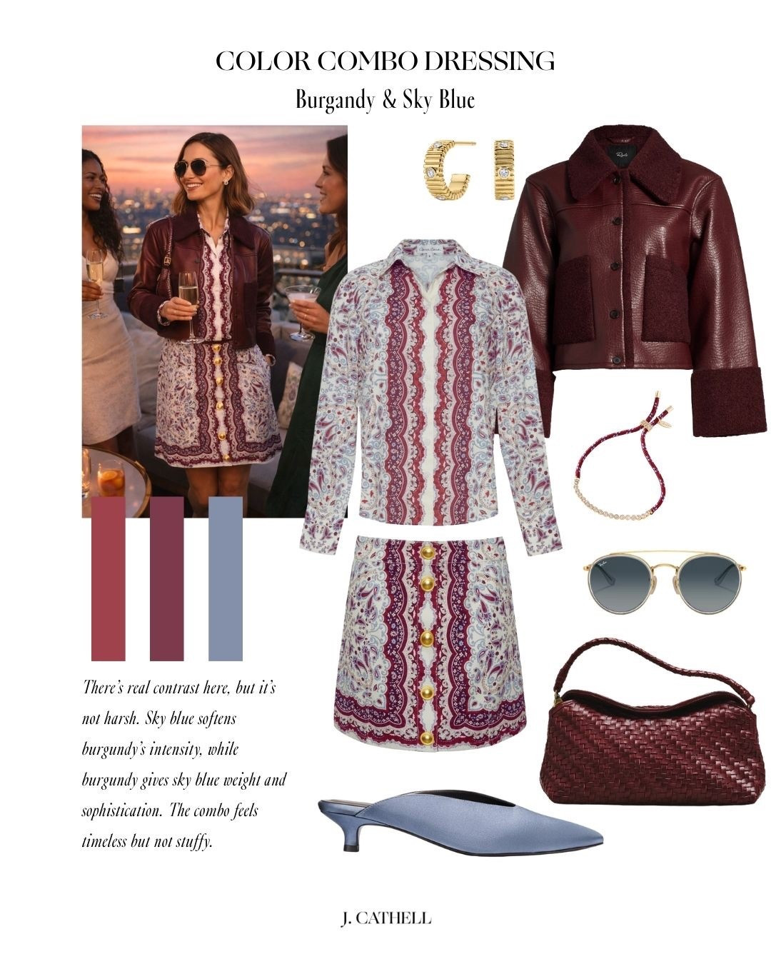 Cool color combinations that do all the work for you 🎨✨ From sky blue + champagne to grey + burgundy and rust + ivory, these pairings feel elevated, modern, and easy to wear. Perfect for refreshing your wardrobe with outfits that look styled and intentional—without overthinking it. Save this for color inspo and tap to shop each look.

#LTKStyle #ColorCombination #ColorInspo #ChicOutfits #ElevatedStyle #ModernWardrobe #NeutralStyle #StyledLooks #LTKFinds 
 

 



#LTKdayinmylife #LTKOver40 #LTKootd