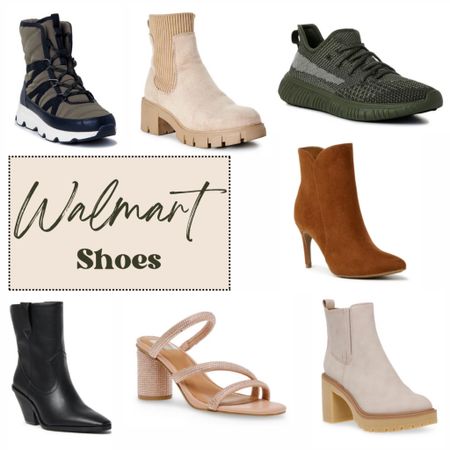 Walmart Shoe must haves! 🤩🤩 Walmart had really stepped up their game, all under $50 🙌🏼

Winter boots | lug boot | Chelsea boot | sneaker | running shoe | sued bootie | metallic heel | bejeweled heel | sparkly | black bootie | Christmas 

#LTKCyberweek #LTKunder50 #LTKGiftGuide