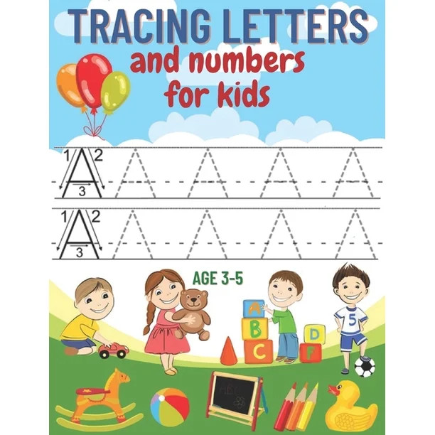 tracing letters and numbers for kids age 3-5 : A complete educational notebook to learn to write ... | Walmart (US)