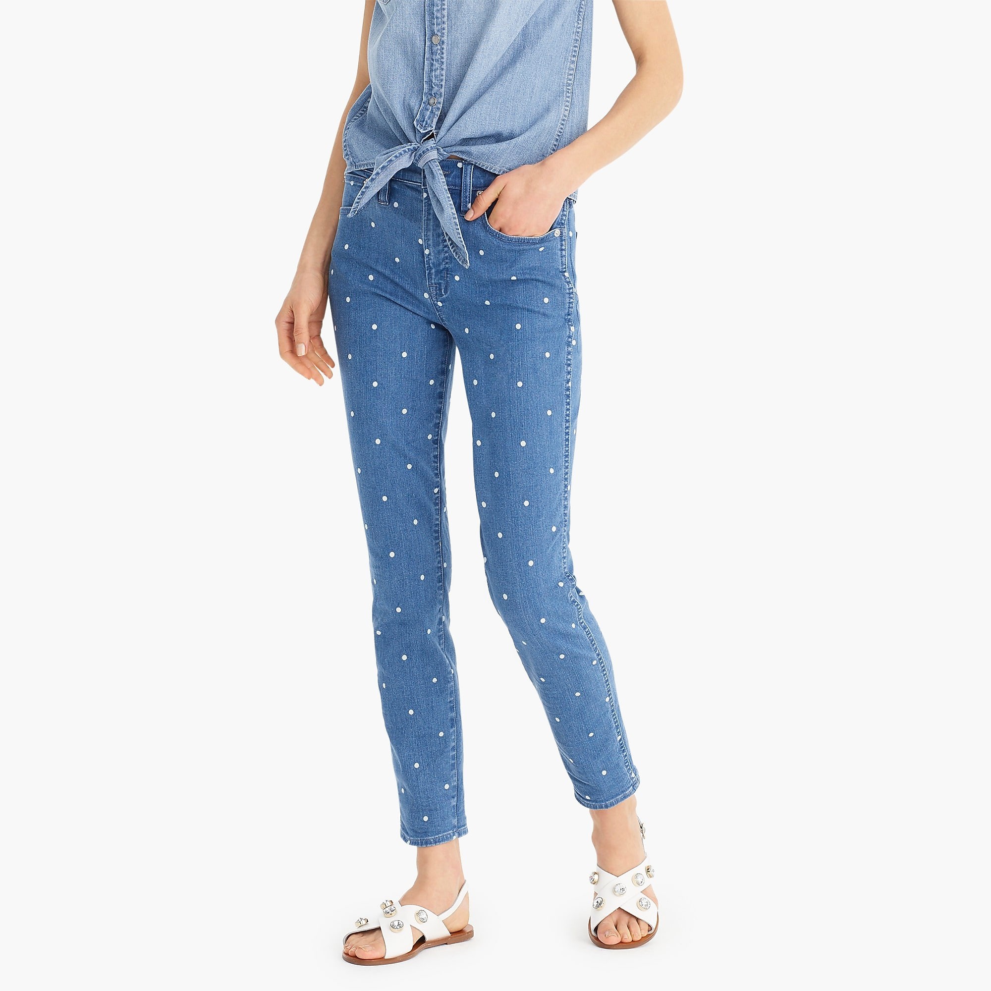 Vintage straight jean in scattered dot | J. Crew US