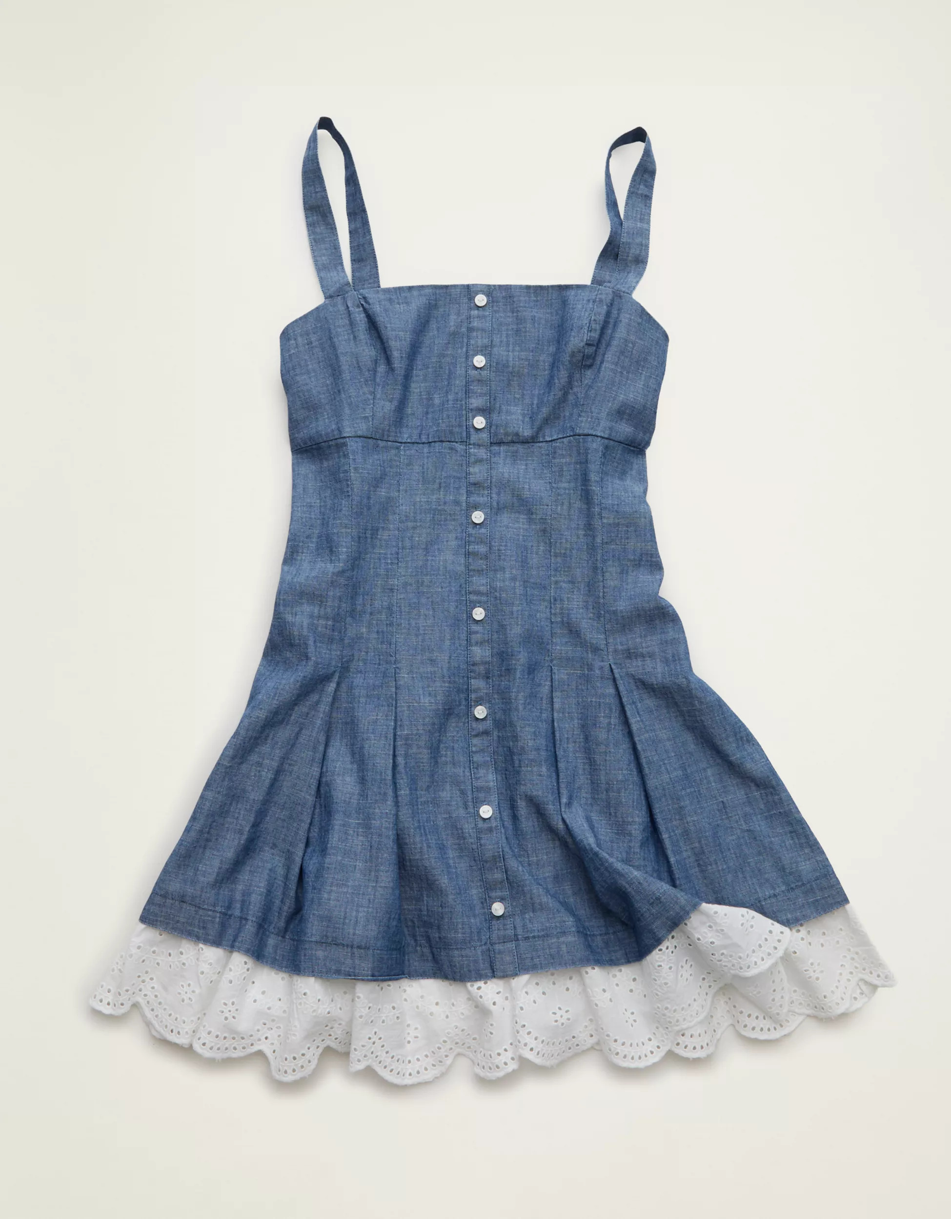 AE Button-Up Mini Dress | American Eagle Outfitters (US & CA)