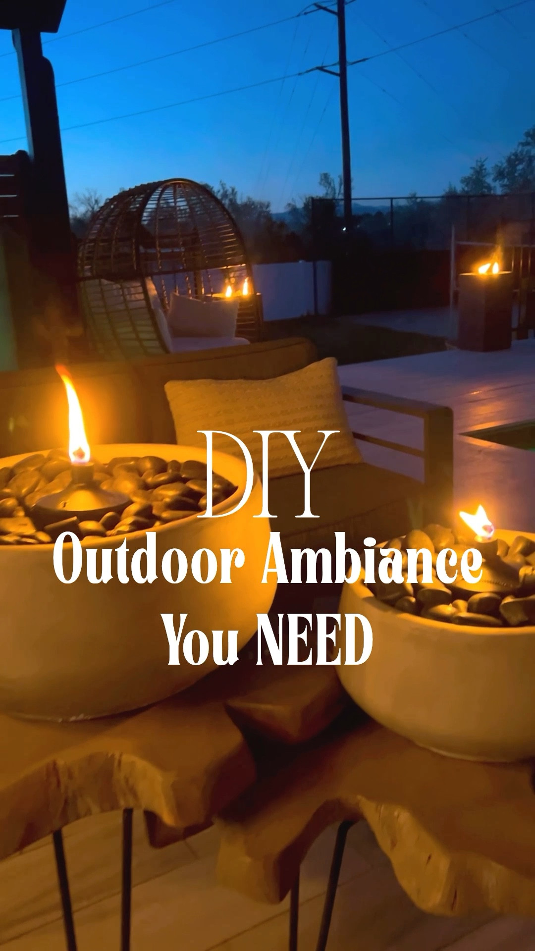 Major backyard vibes happening over here! This fire bowl and towers were so easy to make—just sand, lava rocks, and a few torches, and instant ambiance. Between the fire bowls, towers, and stair lights, the whole yard is lit (literally). Perfect for a relaxing night or party mode!

#LTKFamily #LTKFindsUnder100 #LTKHome