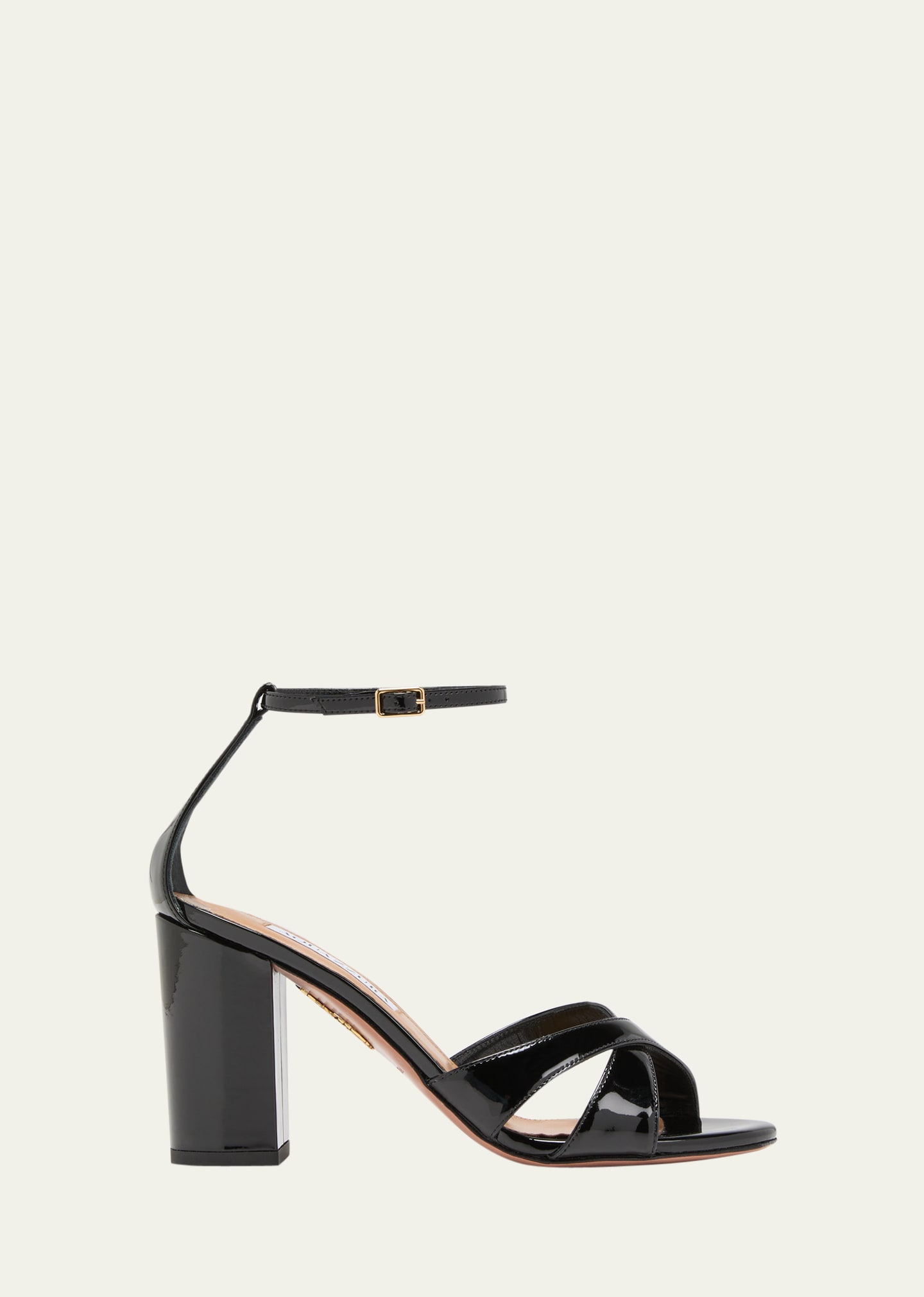 Aquazzura Divine Patent Leather Crisscross Sandals | Bergdorf Goodman