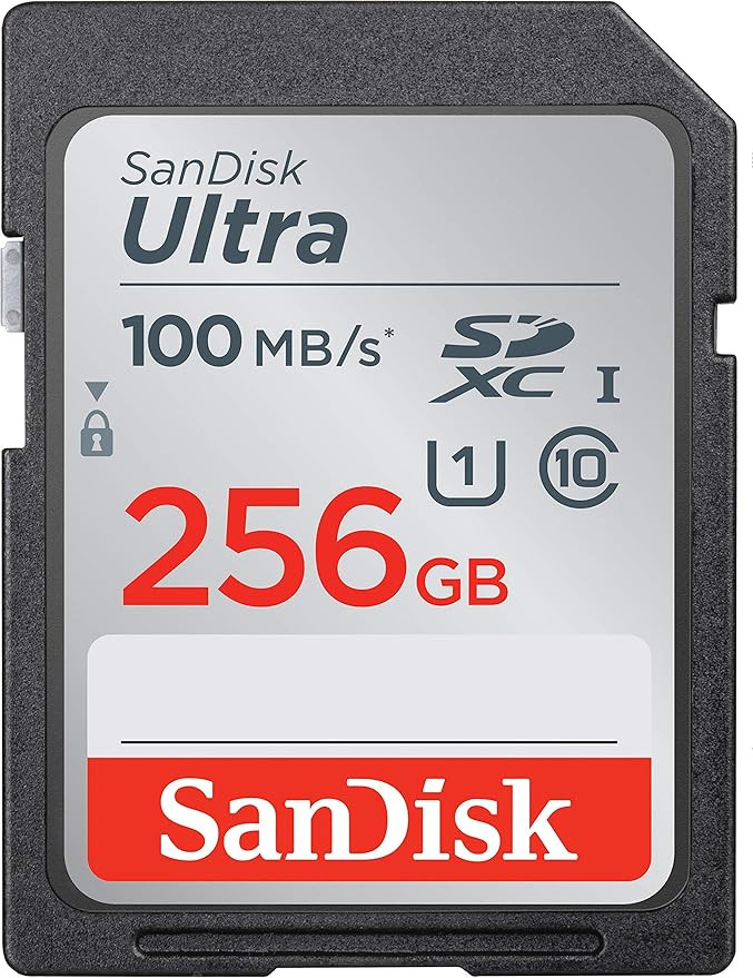 SanDisk 256GB Ultra SDXC UHS-I Memory Card - 100MB/s, C10, U1, Full HD, SD Card - SDSDUNR-256G-GN... | Amazon (US)