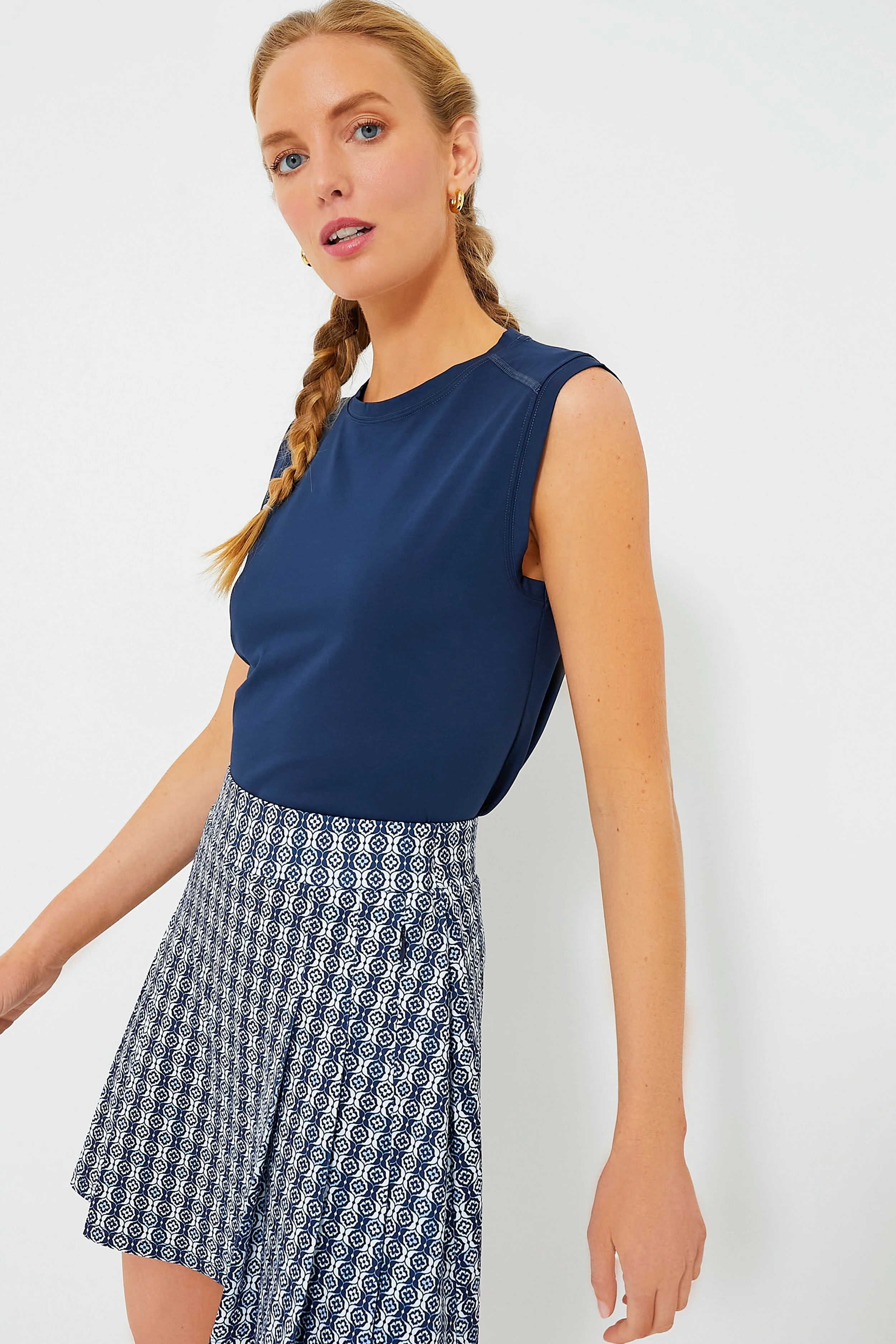 Navy Cotton Sasha Tank | Tuckernuck (US)