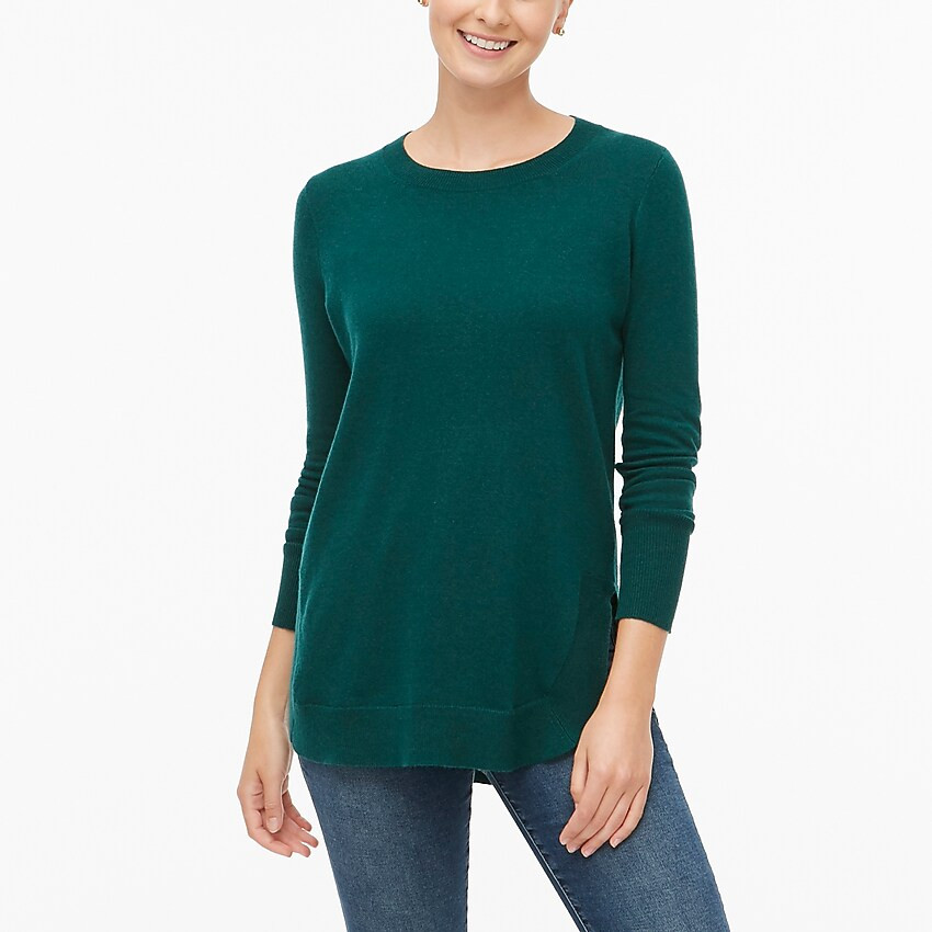 Wool-blend tunic sweater | J.Crew Factory