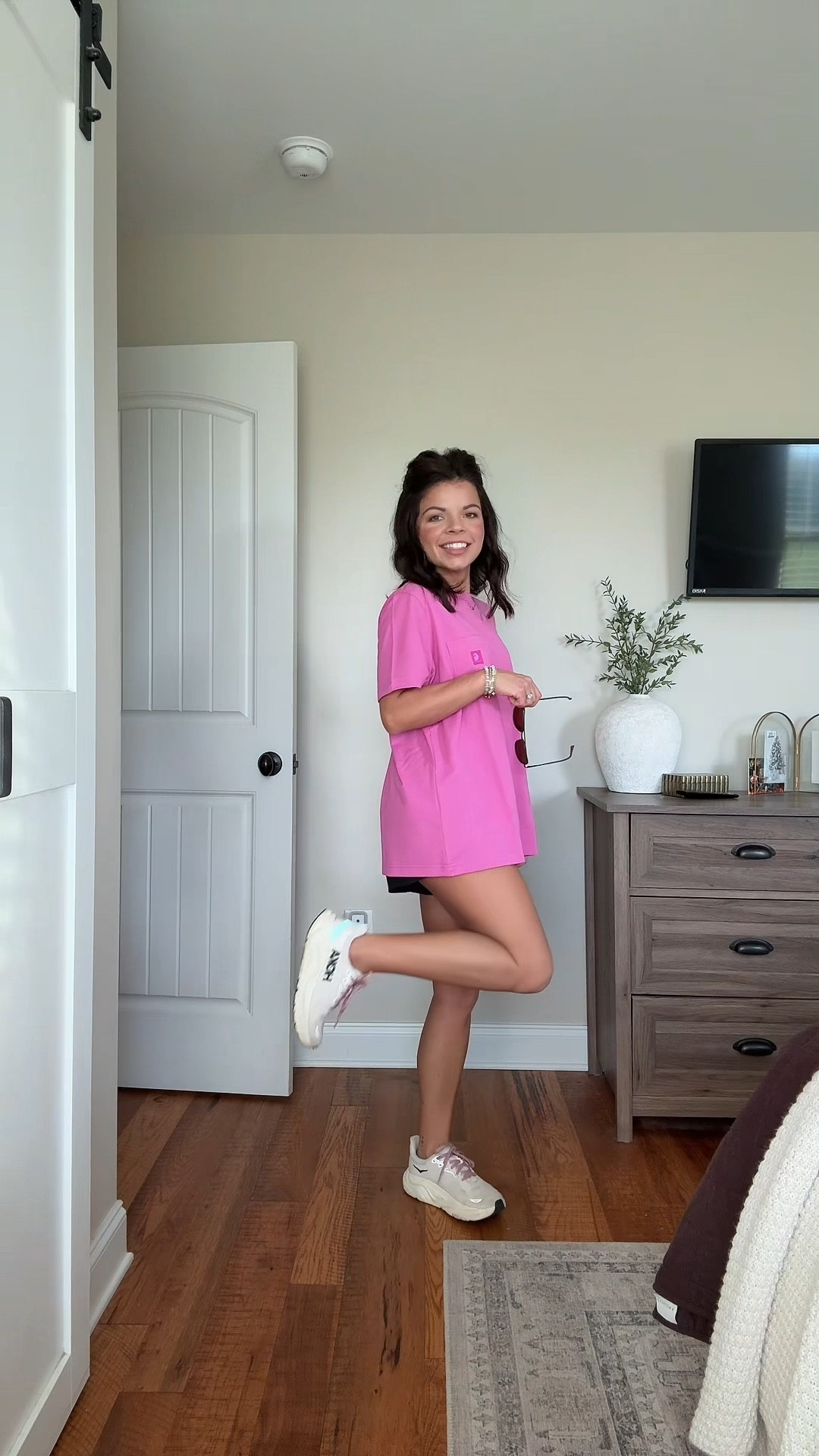 Carhartt tees and sunshine please! I sized up to a Large for an oversized fit! 

#LTKPetite #LTKmomlife #LTKootd