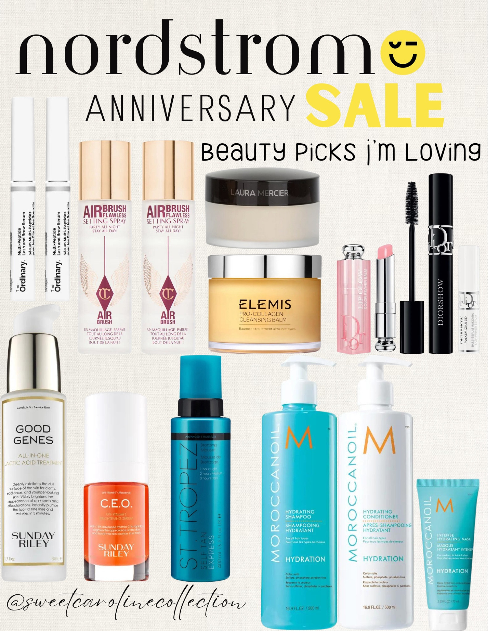 Nordstrom Anniversary Sale - beauty picks I’m loving 💄

Nordstrom, sale, anniversary sale, makeup, osea, necessaire, body wash, eye makeup, mascara, nars, supergoop, sunscreen, hair oil, moroccanoil, Donna Karan New York, olaplex, shampoo, conditioner, too faced, Drybar, Elemis, cleansing balm, the ordinary, dr. Dennis, T3, hair dryer, Dyson airwrap, setting spray, Mac, st. Tropez, self tanner, face wash, maison margiela, lotion, Burberry, YSL beauty, Sunday Riley, Tom ford, Chloe, Tula, U beauty, Drybar, Armani, beauty, skincare, charlotte tilbury, lancome, my way, perfume, fragrance, replica, beach walk, lip gloss, lip kit, facial serum, Laura mercier, the ordinary, brow serum, deodorant, setting spray, Dior, brush set, robe, home, kitchen, suitcase, travel, candle, hydro flask, beis, voluspa, Ugg, diptyque, Viking, vacay, vacation, travel bag, Jo Malone London, fellow, ice bucket, matouk, moccamaster, down comforter, sheets, duvet, bedding, bedroom, blanket, cake stand, Crosley, purse, diffuser, fragrance, pot and pan set, tea pot, tea kettle, nest, electric tea kettle, candle set, luxe, barefoot dreams, slippers, candle, fuzzy socks, Ugg, pajama, pajama set, pjs, blanket, cozy, style, fashion, lounge set, home, bathroom, must have, best seller, top seller, bedroom, under 400, under 300, under 200, under 100, under 50, sweet Caroline collection

#LTKxNSale #LTKsalealert #LTKbeauty