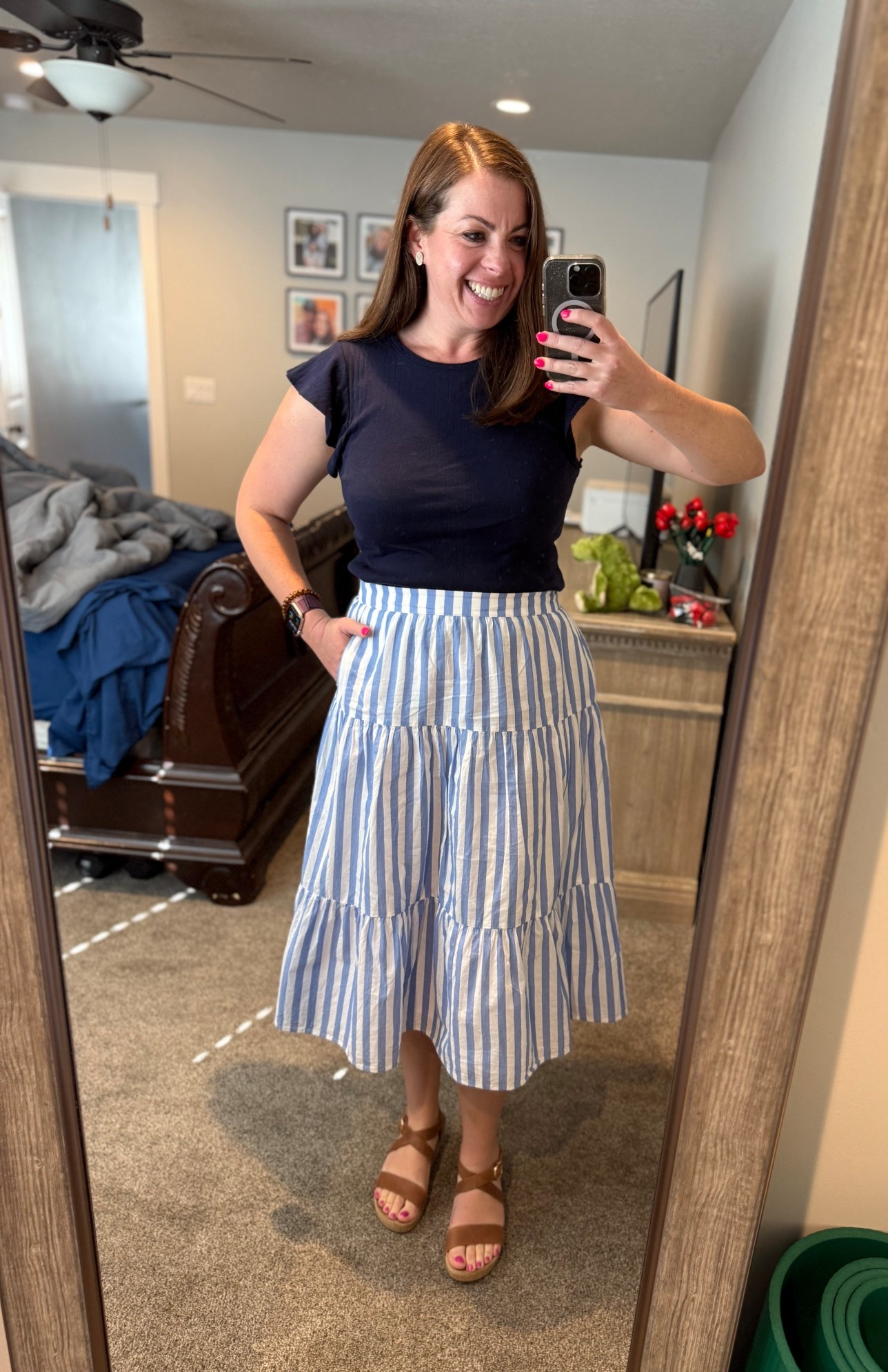 It is still hotter than heck here, so all the summer attire it is! This skirt from J. Crew Factory has pockets, is lined, and is so pretty! In a M.

#LTKShoeCrush #LTKMidsize #LTKWorkwear