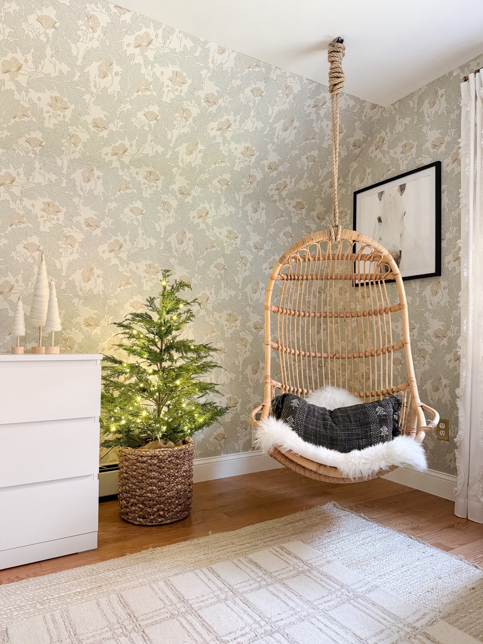 Mini Christmas tree bedroom Serena and lily swing Amazon swing holiday decor Christmas decor girls bedroom holiday decor 

#LTKHome #LTKHoliday