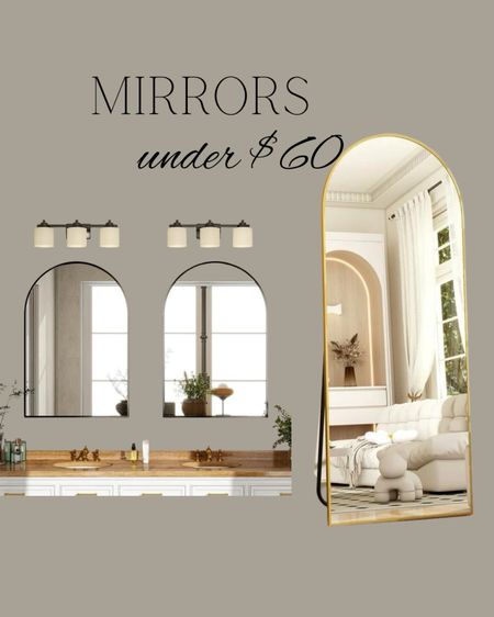 Amazing price on these mirrors! Floor mirror, arch mirror, living room, bedroom, bathroom 

#LTKSaleAlert #LTKHome