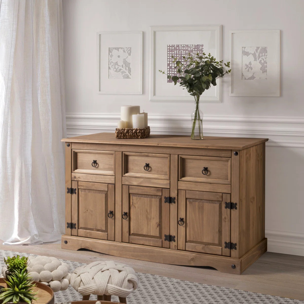 Mehta 49.25'' Solid Wood Sideboard | Wayfair North America