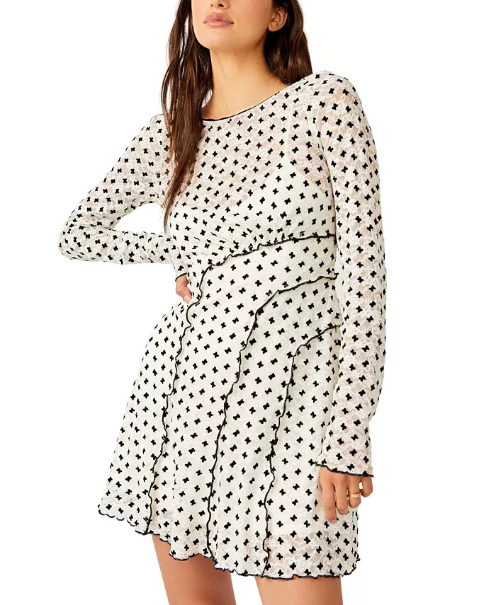 Women's Sheer Delight Lace Mini Dress | Macy's