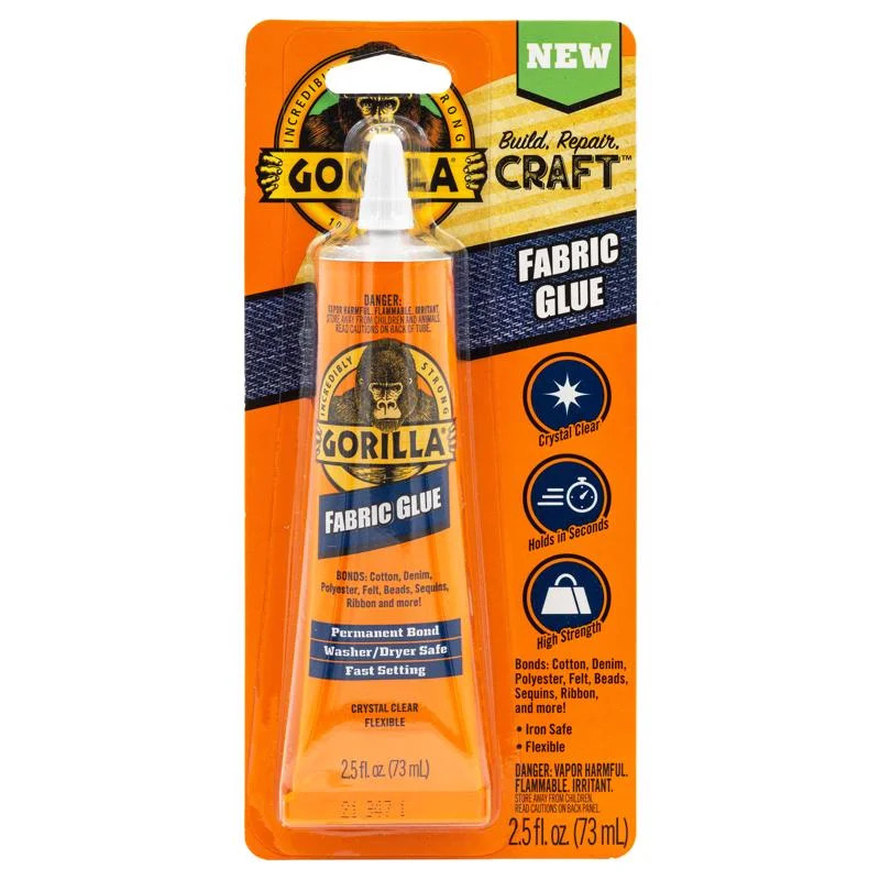 Gorilla Waterproof Fabric Glue, Clear, 2.5 fl oz | Walmart (US)