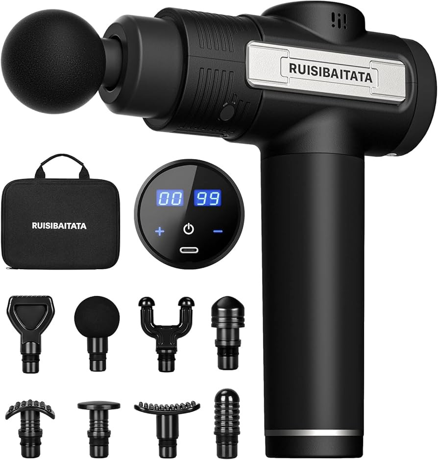 RUISIBAITATA Massage Gun, Deep Tissue Percussion Massager for Pain Relief, Silence Handheld Relax... | Amazon (US)
