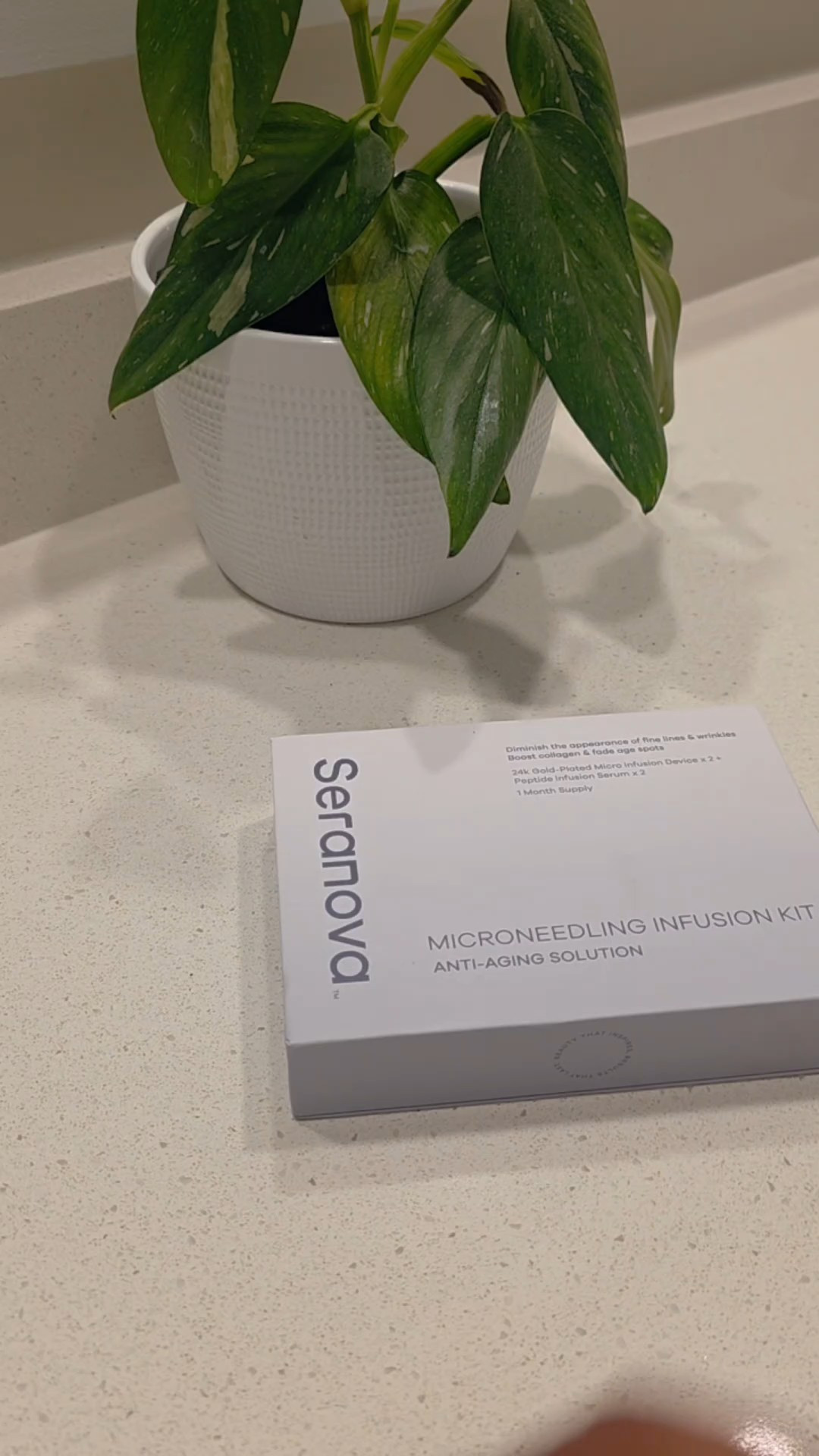 It's been since the fall since I last had microneedling done, so when the brand sent me their Seranova Micro Infusion System, I figured it was the perfect time to give it a try.Not gonna lie... I felt like I was cheating on my esthetician. 😂The Micro Infusion System uses ultra-fine, single-use micro touchpoints to help the included serum absorb more effectively. It's formulated with ingredients like hyaluronic acid for hydration and peptides to support smoother, firmer-looking skin over time.This is just my first impression—not a full review. I'll keep y'all posted on how my skin responds over the next few weeks!

#LTKselfcare #LTKBeauty