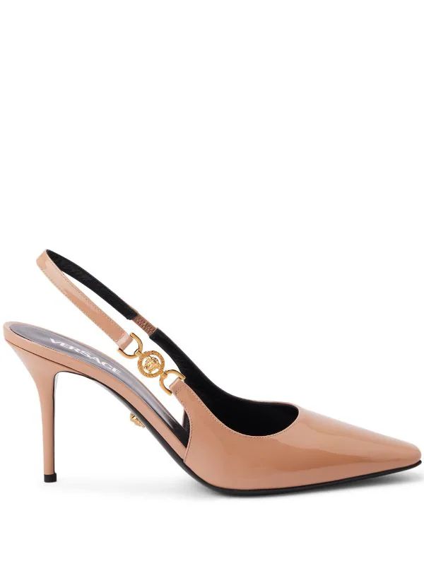 Versace Medusa '95 85mm Slingback Pumps - Farfetch | Farfetch Global