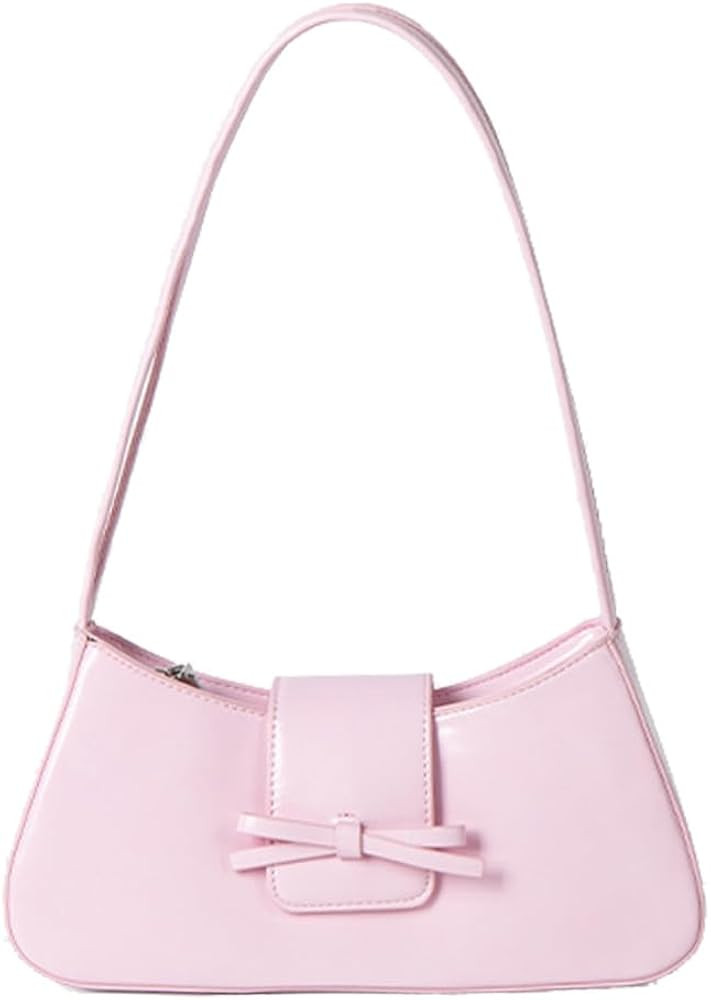 Trendy Red Shoulder Bag for Women Patent Leather Hobo Handbags Y2K Purses Clutch Bag Cute Bow Pur... | Amazon (US)