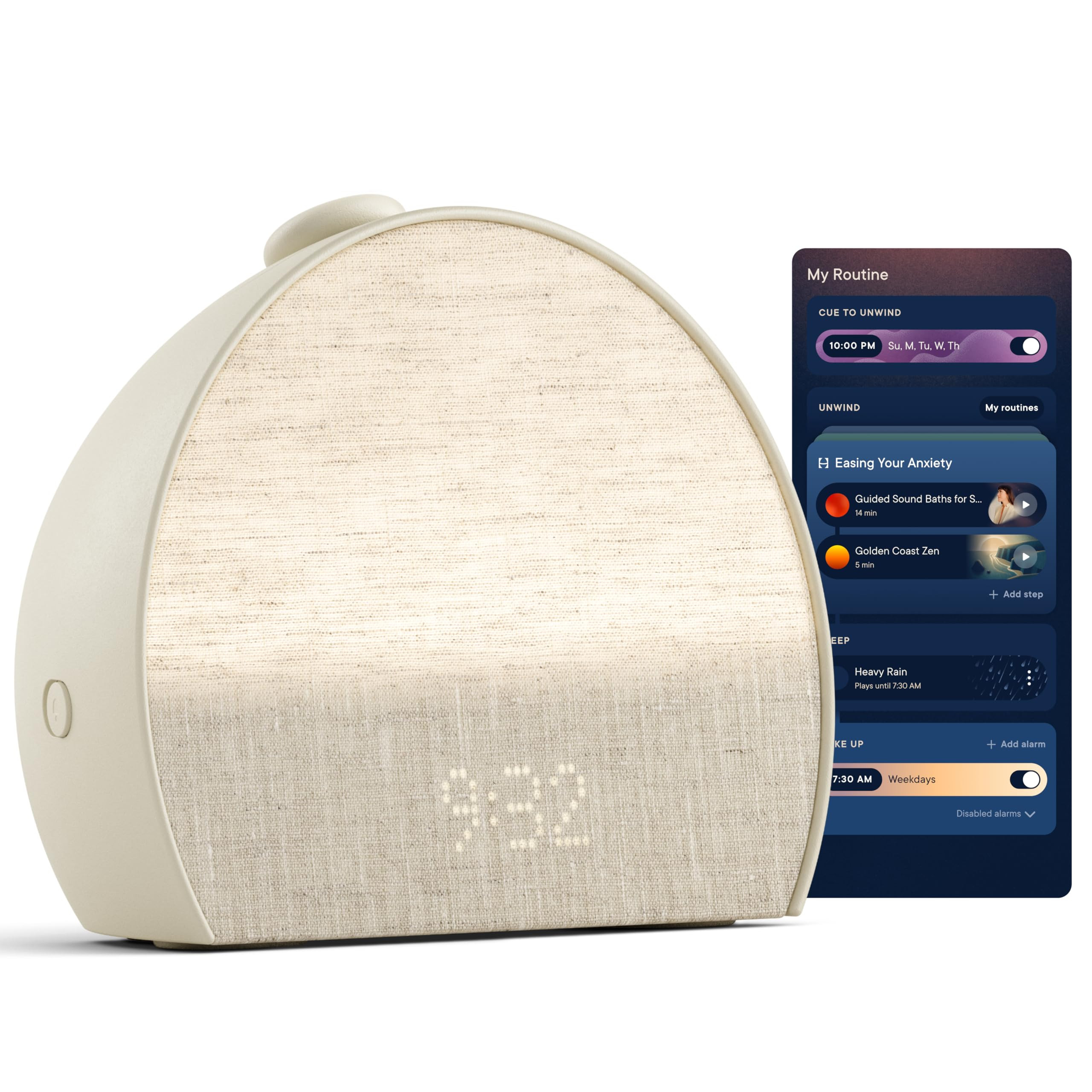 Hatch Restore 3 Sunrise Alarm Clock, Sound Machine, Smart Light (Putty) - White Noise, Screen-Fre... | Amazon (US)