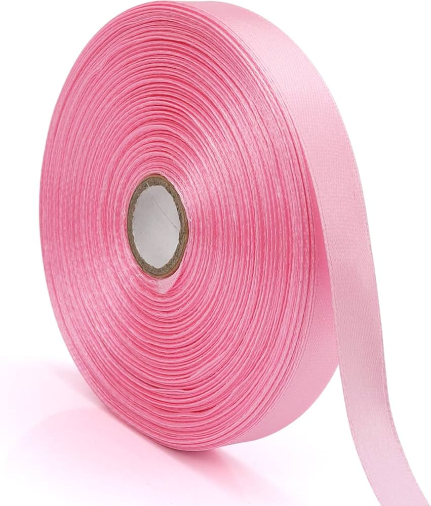 1/2 inch, Pink Ribbon for Gift Wrapping 50 Yards Perfect Wedding Party Wreath Sewing DIY Hair Acc... | Amazon (US)
